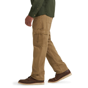 Pantalones Cargo Color Caqui para Hombre, Estilo Trabajo, Pierna Recta, Múltiples Bolsillos, Pantalones Casuales - Product Image 2
