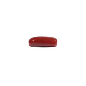 Natural Red Coral 7.2 Carat Oval Cabochon Loose Gemstone for Fine Jewelry - Product Image 3