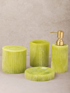 Ensemble d'accessoires de salle de bain en marbre écologique Stonekocc, quatre pièces, distributeur de savon, boîte à mouchoirs, plateau pour hôtel, décoration de la maison - Product Image 6