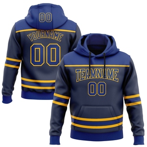 Sweat-shirt à capuche sportif inspiré de St. Louis, motif 3D personnalisé bleu marine et or, vente en gros OMMIZ INDUSTRY - Product Image 1