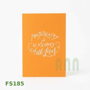 ANN HANDICRAFT Handmade 3D Pop-up Greeting Cards Custom <b>Camera</b> Friendship Thank You Invitation Gift Paper Material Vietnam 4 Die - Product Image 4