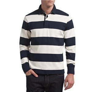 Camisetas Deportivas de Estilo Casual 100% Algodón, Franjas Personalizadas, Camiseta Deportiva de la Mejor Calidad a Precio Económico, Camiseta de Rugby de Secado Rápido - Product Image 1