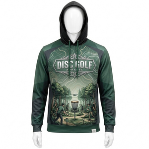 เสื้อฮู้ดดี้ดิสก์กอล์ฟแบบกำหนดเอง OEM ODM คุณภาพพรีเมียม ราคาโรงงาน พิมพ์ลายส่วนตัว เนื้อผ้านุ่ม สวมใส่สบาย ชุดกีฬา - Product Image 1