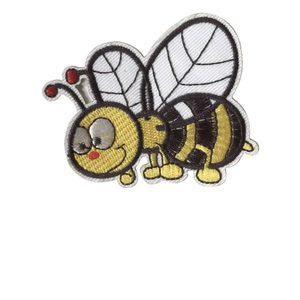 Patch brodé en tissu sergé de haute qualité avec bordure merrow adhésive et support thermocollant pour vêtements décontractés et marquage 2026 - Product Image 1