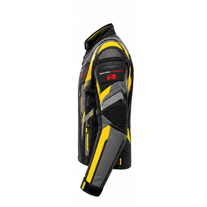 Vestes moto softshell longues pour hommes, motif intégral, fermeture éclair sur le devant, logo, en vente à bas prix - Product Image 3
