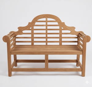 Banc de jardin en teck massif de luxe, résistant aux intempéries, style Lutyens, pour terrasse et décoration de jardin. - Product Image 2