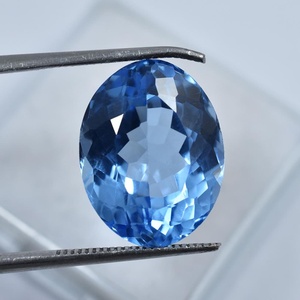 Aguamarina Natural Certificada, Corte Ovalado Azul Claro, Gema Suelta para Diseños de Joyería Elegantes, Joyería de Regalo al por Mayor - Product Image 4