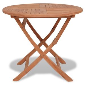 Tavolo da giardino pieghevole in legno di Teak massiccio 33.4 "x 29.9" per uso esterno - Product Image 1