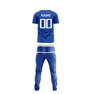 Ensemble d'uniformes de cricket d'été personnalisés par sublimation pour hommes adultes, manches longues, séchage rapide, respirant, chemise et pantalon - Product Image 3