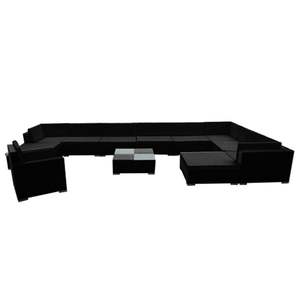 Juego de 12 Muebles de Patio Negros para Descanso - Product Image 3