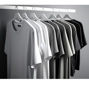 เสื้อยืดโอเวอร์ไซส์ ยูนิเซ็กซ์ สีพื้น ผ้าฝ้าย 100% ระบายอากาศได้ดี แขนปกติ คอกลม ผ้าเจอร์ซีย์ถักแบบเรียบง่าย ทรงหลวม น้ำหนัก 240 กรัม - Product Image 6