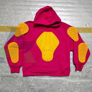 2025 nouveau Logo réfléchissant moto sweats à capuche pour hommes doublure en aramide protection moto sweats à capuche avec nouveaux coussinets niveau 2 - Product Image 2
