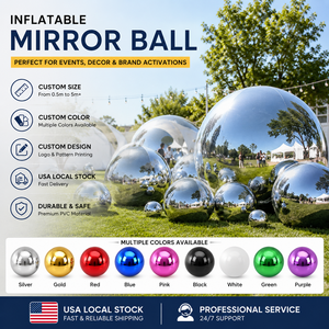 Inflatable Metallic <strong>Ball</strong> Decorative Inflatable <strong>Mirror</strong> <strong>Ball</strong> Metallic Balloons Big Shiny Giant Inflatable <strong>Mirror</strong> <strong>Balls</strong> - Product Image 1