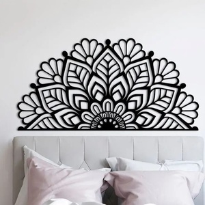 Décoration murale en métal lavable faite à la main, design floral moderne style ferme, personnalisable pour salon, décoration intérieure, cadeau de pendaison de crémaillère - Product Image 3