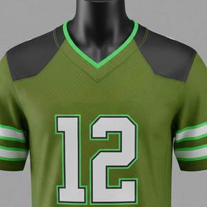 Vente en gros de maillots de football américain personnalisés avec nom et numéro, vêtements de sport d'équipe, chemise de style américain - Product Image 5