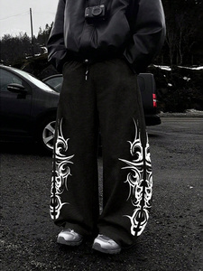 Pantalones de Moda Masculinos 2026, Estilo Y2K, Pantalones Deportivos Harajuku Hip-hop, Pantalones Anchos Estampados para Primavera/Verano - Product Image 3