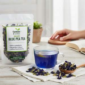 Hojas de Té de Guisante Azul Mariposa, Infusión Herbal Natural Relajante, Material Crudo de Matcha Azul, Venta Directa de Fabricante al por Mayor - Product Image 2