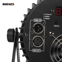 SHEHDS 18x18W RGBWAUV Foco LED Par de Aleación de Aluminio 6/10 Canales Luz de Escenario DMX512 Wash Light para DJ