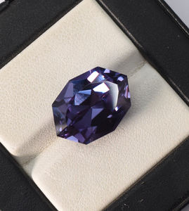 Alexandrita de laboratorio, corte hexagonal elegante, 18x13 mm, 17.65 ct, piedra preciosa suelta para la fabricación de joyas - Product Image 2