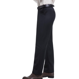 Pantalones de Vestir Formales para Hombre, Corte Clásico, Sin Arrugas, Cintura Expandible, Rectos, 100% Algodón Orgánico, para el Trabajo - Product Image 2