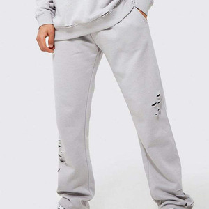 Apparel Hot Tracksuit Hoodie Men <b>Oversized</b> Zip up Distressed <b>Sweatpants</b> and Hoodie - Product Image 4