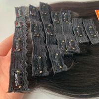 Extensions de cheveux humains vierges vietnamiens Remy 12A de qualité supérieure, lisses, à clipser, application facile à domicile, longue durée, meilleur prix de gros
