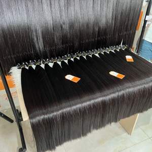 Extensiones de Cabello Humano Vietnamita Negro Natural, Suaves y Sedosas, Onduladas, Doble Trama a Máquina, Material Crudo al por Mayor - Product Image 2