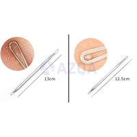 Kit d'outils manuels en acier inoxydable 7 pièces pour l'élimination des points noirs, de l'acné et des comédons – Instrument de soin de la peau