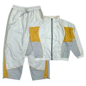 Ensemble de survêtement coupe-vent en nylon pour l'été, style streetwear, avec short et haut à manches longues, personnalisable par sublimation - Product Image 1