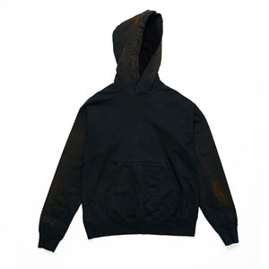 Sudadera con Capucha de Diseño Único, Estilo Retro, Oversize, Vintage, Lisa, con Aplicaciones Termoadhesivas, de Felpa Pesada 100% Algodón, con Lavado Ácido y Efecto Desgastado por el Sol - Product Image 3