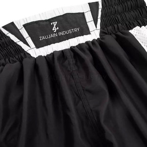 Shorts de kick-boxing personnalisés, séchage rapide, avec ceinture élastique, pour entraînement, fitness, pratique au ring et utilisation en équipe. - Product Image 5