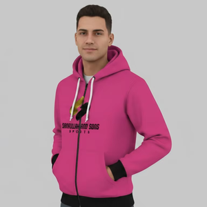 Sweat-shirt de sport pour homme de haute qualité avec fermeture éclair intégrale, léger, respirant, pour la salle de sport et l'entraînement, vente en gros OEM - Product Image 1