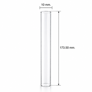 Tube indicateur de niveau d'eau en verre borosilicate de haute qualité G010-13-46-A, résistant à la chaleur, pour bouilloires électriques, 10x98,50 mm. - Product Image 4