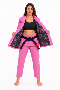 Kimono de Jiu Jitsu Brasileño BJJ, Tejido Dorado IBJJF, Preencogido, Ligero, Uniforme para Niñas y Adultas, Transpirable, Ripstop, Ropa Deportiva Profesional - Product Image 4