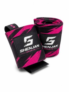 <b>Knee</b> <b>Wraps</b> Custom Logo Fitness Safety Bodybuilding Weight Lifting Hot Sale High Quality Adjustable Non-Slip Neoprene Unisex - Product Image 5