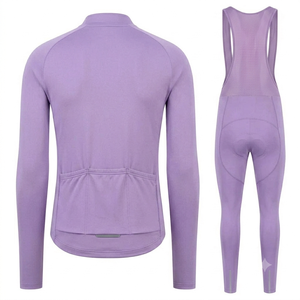 Sportswear Custom Mens Cycling kit Thermal <b>Bicycle</b> Racing Kit Breathable Bike Wear Bib Tights <b>light</b> purple cycling apparel - Product Image 2