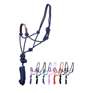 Premium Quality Top Trendy Horse Lead Rope <b>Halter</b> With Rainbow Bead Design Wholesale Manufacturer All Sizes & Colors Available - Product Image 1