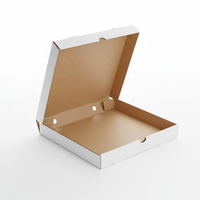 Caja de Pizza de Papel Kraft Ecológica con Logotipo Personalizado, Caja de Empaque para Pizza de 4-16 Pulgadas