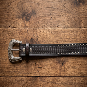Ceinture en cuir pleine fleur pour hommes et femmes, style western, avec rivets et clous sculptés à la main, design 3D personnalisé, outillage en laiton robuste, pour jeans, de créateur - Product Image 6
