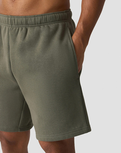2026 High Performance <b>Men</b> Solid Olive <b>Green</b> Cotton Bermuda <b>Shorts</b> Elastic Waist Casual Style With Pockets Breathable Mid Rise - Product Image 4