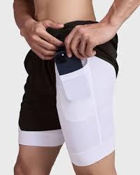 Shorts d'entraînement 2-en-1 haute performance 100 % polyester, maille non tissée unie respirante, édition athlétique décontractée, service OEM - Product Image 4