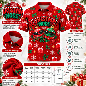 Hot Selling <b>Men's</b> <b>Christmas</b> <b>Shirt</b> T-<b>Shirt</b> for <b>Men</b> 2026 New Items for <b>Christmas</b> Custom Logo Polo <b>Shirt</b> - Product Image 6