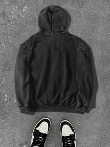 Factory Made Cut and Sew Boxy fit Streetwear Customized 100% Cotton Hoodies for <b>Man</b> Unique Patch Work Hoodies - Product Image 2