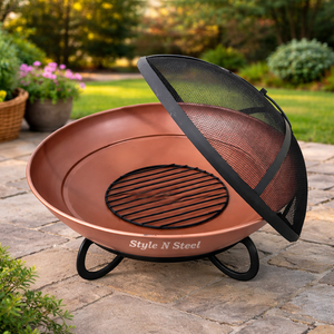 Luxury Iron <b>Fire</b> <b>Pit</b> with Heat Resistant Paint Freestanding Design Coal/Wood Burning Outdoor Heater - Product Image 1