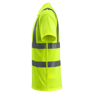 Chemises pour hommes 100 % coton, tricotées unies, imprimées par sublimation intégrale, haute visibilité, respirantes, pour vêtements de travail personnalisés - Product Image 2