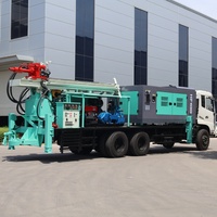 Machine de Forage de Puits Hydraulique 350m Montée sur Camion, Prix de Foreuse de Puits d'Eau Diesel à Vendre