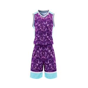 Maillot de basket-ball en polyester 180 GSM au design unique, uniformes d'équipe, séchage rapide, protection UV, col en V, sans manches, personnalisé par sublimation - Product Image 1