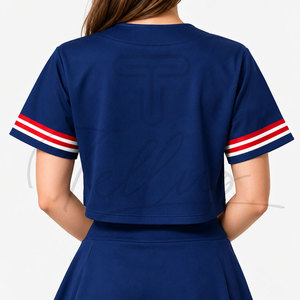 Maillot de baseball uni, coupe courte, toutes tailles et couleurs disponibles, séchage rapide, coupe ample, pour femme. - Product Image 3