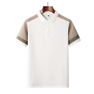 Custom Logo <b>Men</b> Polo T-Shirt Summer Short Sleeved Cotton Casual <b>Men's</b> Polo Shirts 320 grams Wholesale High Quality Design - Product Image 3