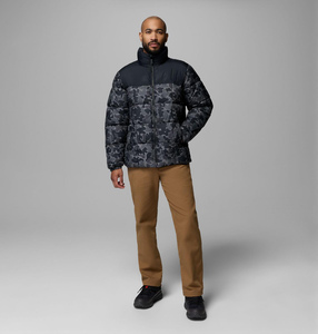 Chaqueta acolchada con estampado de camuflaje de primera calidad para hombre, para uso en invierno, con cierre de cremallera a prueba de viento y bolsillos laterales, abrigo para hombre - Product Image 6